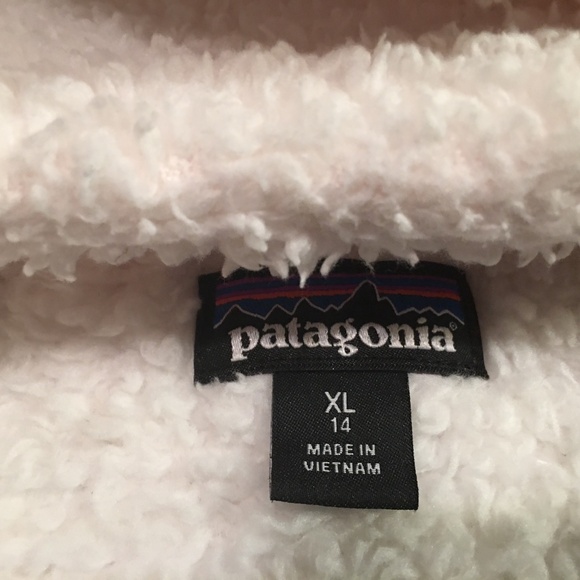 Patagonia White Hoodie Kids Size XL / 14 - Picture 7 of 8